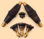 Комплект ручек Барский модель №1Ч для жарового самовара (деревянные, чёрный цвет ручек)