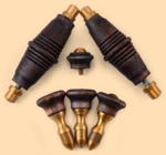 Комплект ручек Барский модель №2Ч для жарового самовара (деревянные, чёрный цвет ручек)