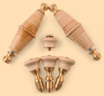 Комплект ручек Барский модель №4Н для жарового самовара (деревянные, натуральный цвет ручек)