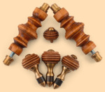 Комплект ручек Ретро модель №2К для жарового самовара (деревянные, коричневый цвет ручек)