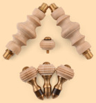 Комплект ручек Ретро модель №2Н для жарового самовара (деревянные, натуральный цвет ручек)