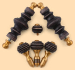 Комплект ручек Ретро модель №4Ч для жарового самовара (деревянные, чёрный цвет ручек)