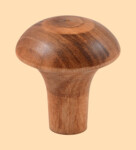 Ручка на крышку для самовара Грибок Коричневая диаметром 30 мм (деревянная)