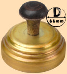 Тушилка, колпачок для самоварной трубы 66 мм (латунь матовая)