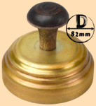 Тушилка, колпачок для самоварной трубы 82 мм (латунь матовая)