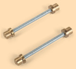 Стержень для ручки с малинками Модель №3 (длина 60 мм, 2 штуки в комплекте)