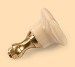 Стойка в сборе Барская с гайкой (натуральный цвет, латунь, диаметр ручки 30 мм)