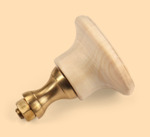 Стойка в сборе Барская с гайкой (натуральный цвет, латунь, диаметр ручки 35 мм)