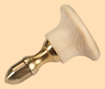 Стойка в сборе Барская с малинкой (натуральный цвет, латунь, диаметр ручки 35 мм)