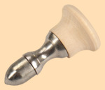 Стойка в сборе Барская с малинкой (натуральный цвет, никель, диаметр ручки 25 мм)