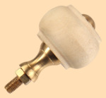 Стойка в сборе Купеческая с гайкой (натуральный цвет, латунь, диаметр ручки 30 мм)