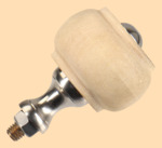 Стойка в сборе Купеческая с гайкой (натуральный цвет, никель, диаметр ручки 30 мм)