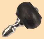 Стойка в сборе Купеческая с малинкой (чёрная, никель, диаметр ручки 35 мм)