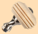 Стойка в сборе Старинная с гайкой (натуральный цвет, никель, диаметр ручки 35 мм)