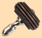 Стойка в сборе Старинная с малинкой (чёрная, никель, диаметр ручки 35 мм)