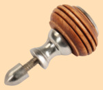 Стойка в сборе Ретро с малинкой №3 (никель, диаметр ручки 35 мм, покрытие не боится воды)